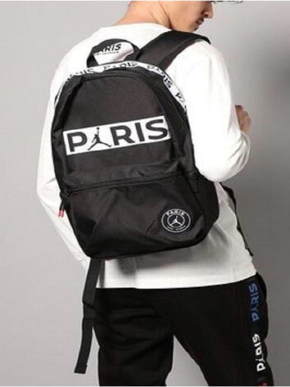 NWT Paris Jordan Black Men's Backpack